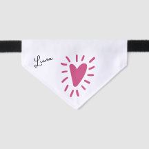 名前をカスタムするピンクハート