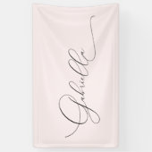 名前をカスタムするピンクバナー 横断幕 (縦)