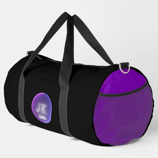 名前をカスタムするピンクパープルジムバッグJK 2022 ダッフルバッグ (右コーナー)