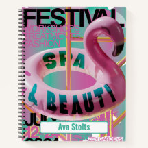 名前をカスタムするピンクフラミンゴフロート