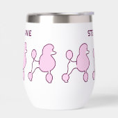 名前をカスタムするピンクプードル (左面)