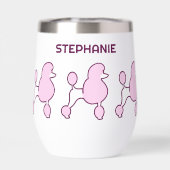 名前をカスタムするピンクプードル (背面)