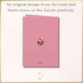 名前をカスタムするピンク金ゴールドハートフラワーズバレンタイン カード