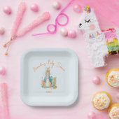 名前をカスタムするピーターうさぎ赤ちゃんシャワー ペーパープレート (パーティー)