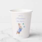 名前をカスタムするピーターうさぎ赤ちゃんシャワー 紙コップ (正面)