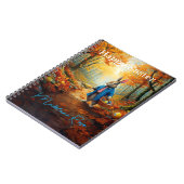 名前をカスタムするピーターイースターバニーとイースターエッグ ノートブック (左側)