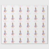 名前をカスタムするピーターザラビットファースト誕生日 ラッピングペーパー (フラット)