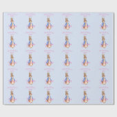 名前をカスタムするピーターザラビットファースト誕生日 ラッピングペーパー (フラット)