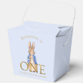 名前をカスタムするピーター1歳の誕生日ありがとう フェイバーボックス (正面)