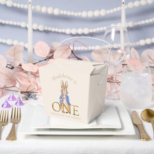 名前をカスタムするピーター1歳の誕生日ありがとう フェイバーボックス (ウェディング)