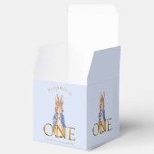 名前をカスタムするピーター1歳の誕生日ありがとう フェイバーボックス (オープン)