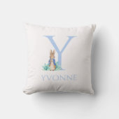 名前をカスタムするピーター・ザ・ラビット クッション (正面)