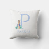 名前をカスタムするピーター・ザ・ラビット クッション (裏面)