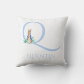 名前をカスタムするピーター・ザ・ラビット クッション (裏面)