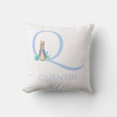 名前をカスタムするピーター・ザ・ラビット クッション (正面)