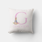 名前をカスタムするピーター・ザ・ラビット クッション (正面)