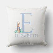 名前をカスタムするピーター・ザ・ラビット クッション (裏面)