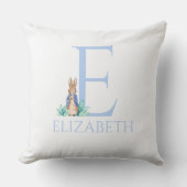 名前をカスタムするピーター・ザ・ラビット クッション (正面)