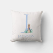 名前をカスタムするピーター・ザ・ラビット クッション (正面)