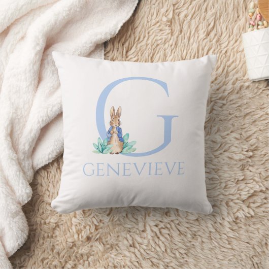 名前をカスタムするピーター・ザ・ラビット クッション (ブランケット)