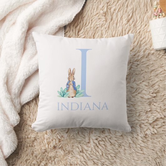 名前をカスタムするピーター・ザ・ラビット クッション (ブランケット)