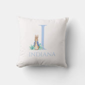 名前をカスタムするピーター・ザ・ラビット クッション (正面)