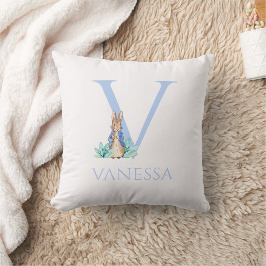 名前をカスタムするピーター・ザ・ラビット クッション (ブランケット)