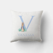 名前をカスタムするピーター・ザ・ラビット クッション (裏面)