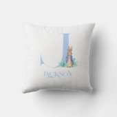 名前をカスタムするピーター・ザ・ラビット クッション (裏面)