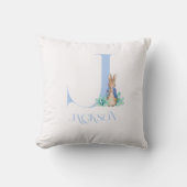 名前をカスタムするピーター・ザ・ラビット クッション (正面)