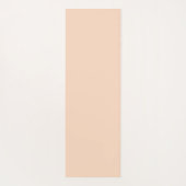 名前をカスタムするピーチオレンジヘンナフローラルパターン ヨガマット (裏面)