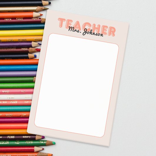 名前をカスタムするピーチ先生 ポストイット