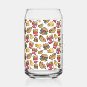 名前をカスタムするファストフード ガラス缶 (裏面)