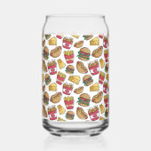 名前をカスタムするファストフード ガラス缶 (左)