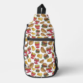 名前をカスタムするファストフード スリングバッグ (正面)