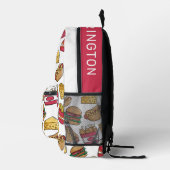 名前をカスタムするファストフード プリントバックパック (右)