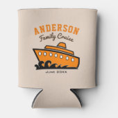 名前をカスタムするファミリークルーズバケーション 缶クーラー (正面)