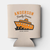 名前をカスタムするファミリークルーズバケーション 缶クーラー (裏面)