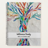 名前をカスタムするファミリーツリーミール プランナー手帳 (正面)