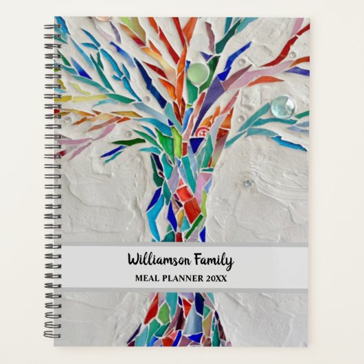 名前をカスタムするファミリーツリーミール プランナー手帳 (正面)