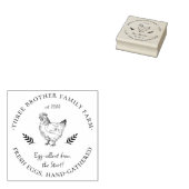 名前をカスタムするファミリーファーム | 生卵 ラバースタンプ (押印)