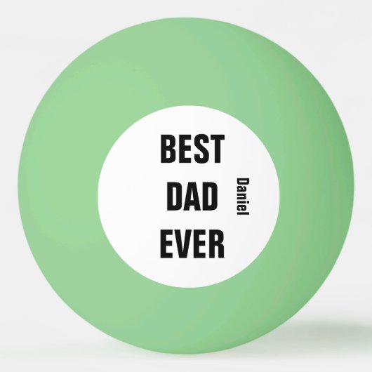 名前をカスタムするファーザーズデイ誕生日最高のパパ 卓球ボール (正面)