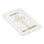 名前をカスタムするファーストホーリーコミュニオン金ゴールドルッククロス マグネット (右側)