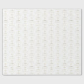 名前をカスタムするファーストホーリーコミュニオン金ゴールドルッククロス ラッピングペーパー (フラット)