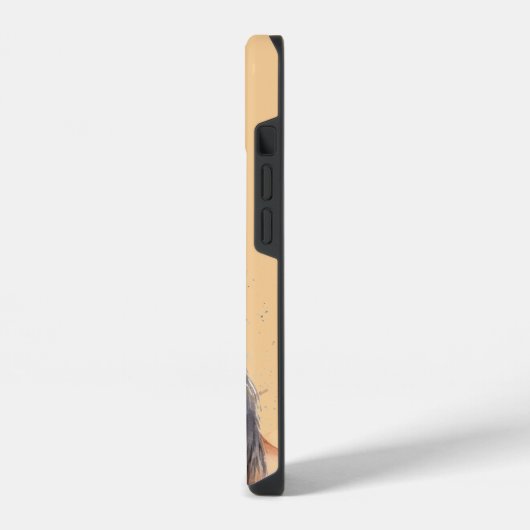 名前をカスタムするファームアニマルウマ馬 iPhoneケース (左側面)