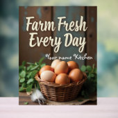 名前をカスタムするファームハウスキッチンデコル アクリルサイン (ニュートラル)