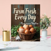 名前をカスタムするファームハウスキッチンデコル アクリルサイン (ウェディング)