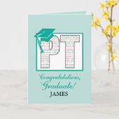 名前をカスタムするフィジカルセラピー卒業祝 カード (黄色い花)