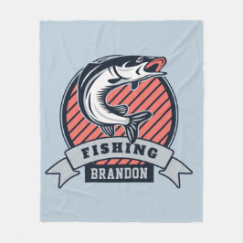 名前をカスタムするフィッシャーフリースブランケット フリースブランケット