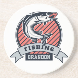 名前をカスタムするフィッシャー砂岩コースター コースター